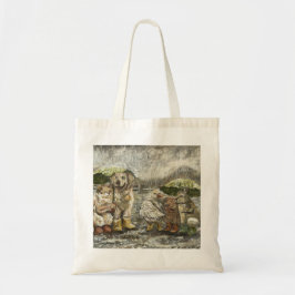 Bolsa Tote Still Together Whimsical Farmhouse Animals Rainy 