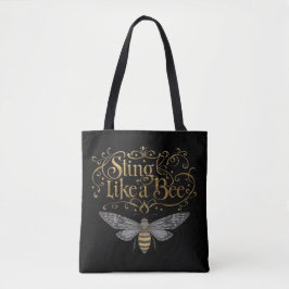 Bolsa Tote Sting Like A Bee Art Vintage Fairytale Girl Power