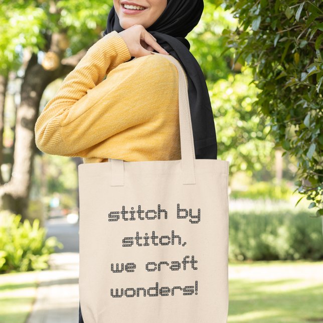 Bolsa Tote Stitch by Stitch Creative Stitching Lover Gift (Shop now and stitch on!)