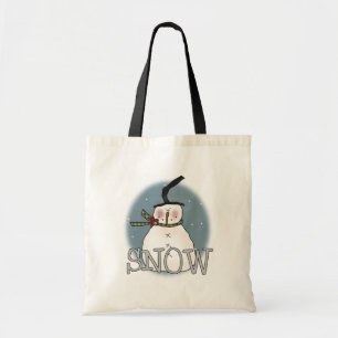 Bolsa Tote Stovepipe Hat Snowman T-shirts e presentes