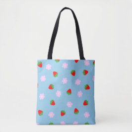 Bolsa Tote Strawberries & Flowers