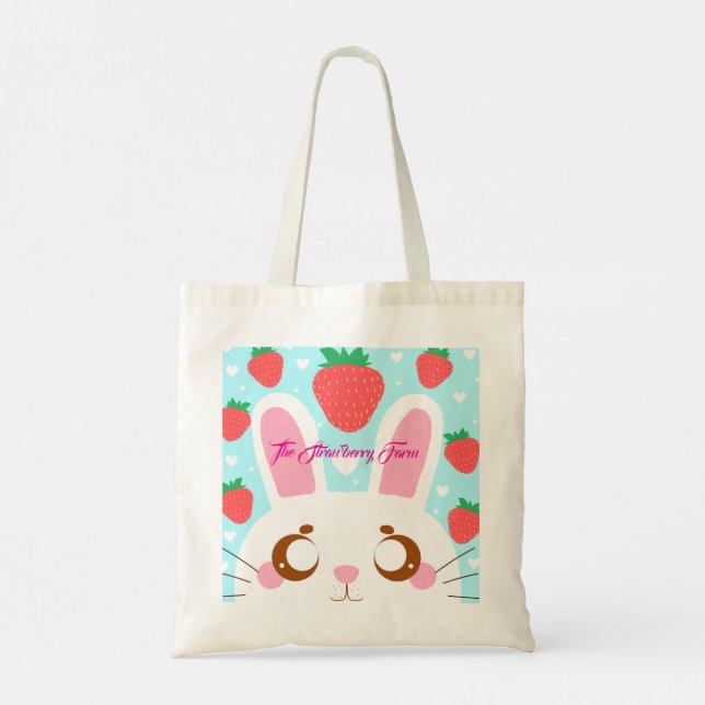 Bolsa Tote Strawberry Bunny (Verso)