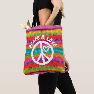 Bolsa Tote Stripes de Cordas de Paz e Amor