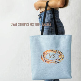 Bolsa Tote Stripes Oval-MS