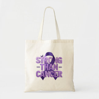 Bolsa Tote Stronger Than Cancer Tote Bag | Cancer Awareness P