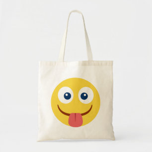 Bolsa Tote Stuck Out Tongue Emoji