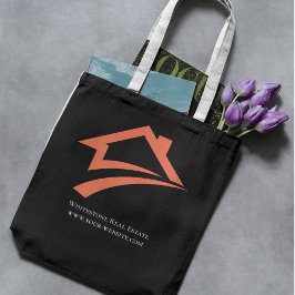 Bolsa Tote Stylish Unique Black Real Estate Agent