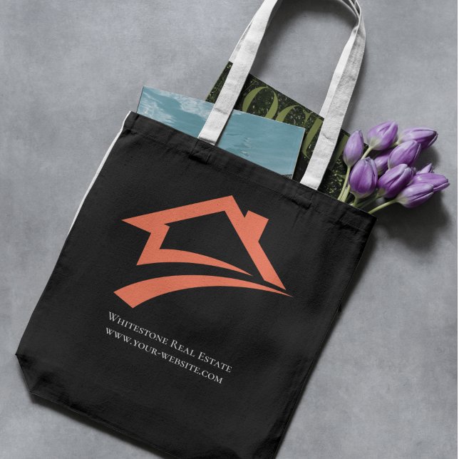 Bolsa Tote Stylish Unique Black Real Estate Agent (Stylish Unique Black Real Estate Agent Tote Bag)