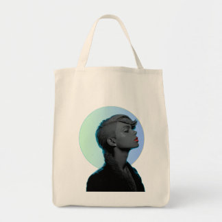 Bolsa Tote Stylish Woman in Monochromatic Portrait