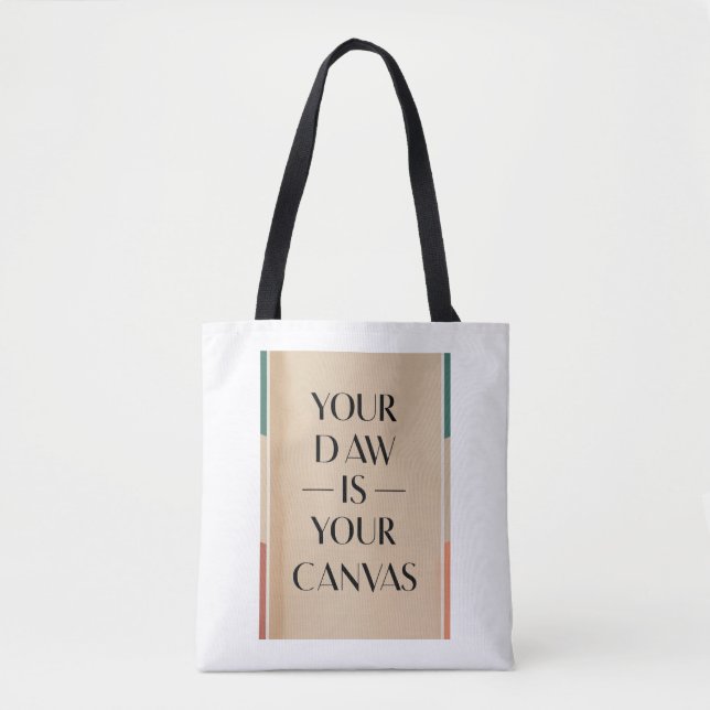 Bolsa Tote Sua DAW é Sua Tela (Frente)