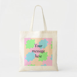 Bolsa Tote Sua mensagem aqui adicionar texto nome boho colori