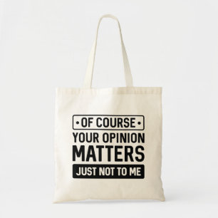 Bolsa Tote Sua opinião é importante