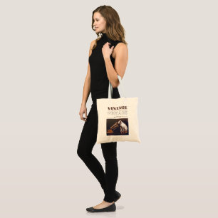 Bolsa Tote Sua Vintagem de Voz Mestra Empilhada