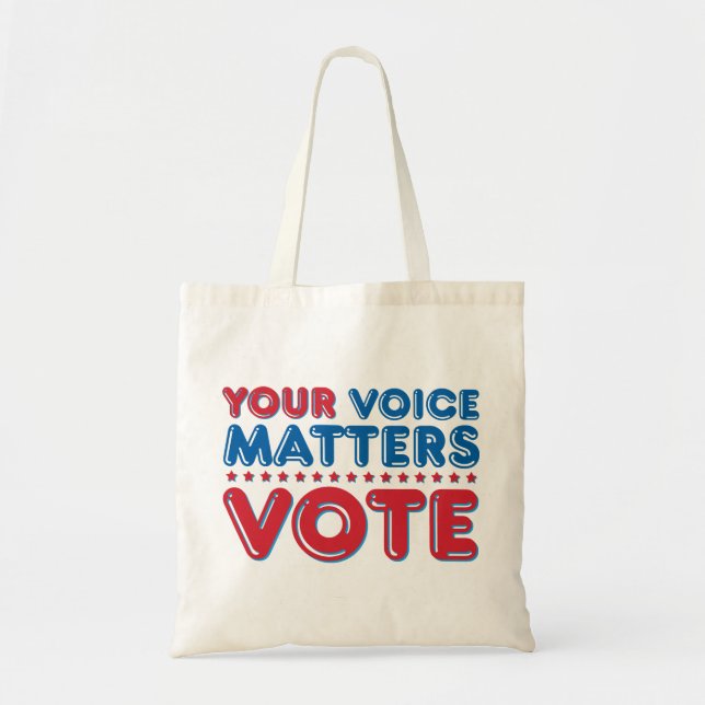 Bolsa Tote Sua voz importa VOTO (Frente)