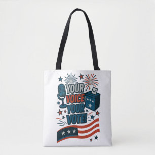 Bolsa Tote Sua Voz Seu Voto Eleição Patriótica 