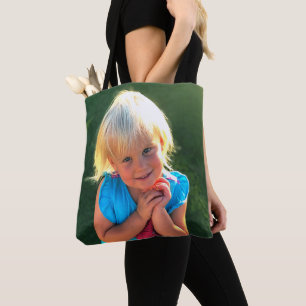 Bolsa Tote Suas 2 fotos personalizadas para os sacos de Tote,