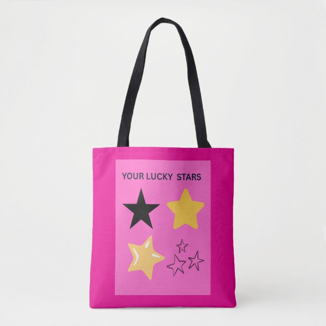 BOLSA TOTE SUAS ESTRELAS DA SORTE (Frente)