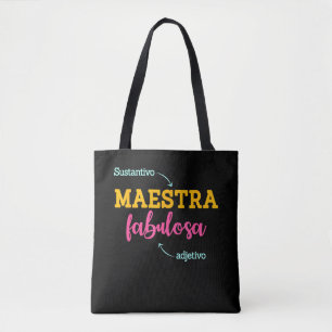 Bolsa Tote Substantivo Professora Fabulosa Professora de Espa