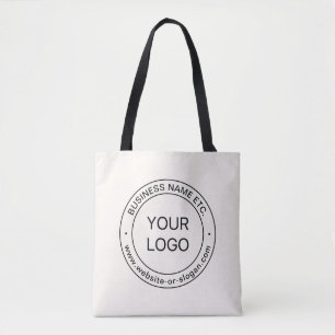 Bolsa Tote Substituição de logotipo fácil e texto editável