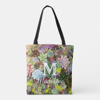 Bolsa Tote Suculentos Coloridos