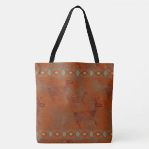 Bolsa Tote Sudoeste Canyons Elk Petroglicph