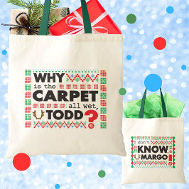 Bolsa Tote Suéter de Natal Feio Todd Margo Carpete Vermelho E