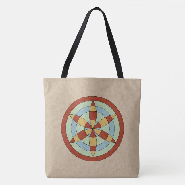 Bolsa Tote Suffolk Hexafoil (Daisy Wheel) Witch Mark (Frente)