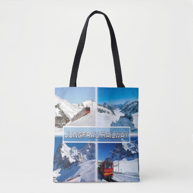 Bolsa Tote SUIÇA CH - Caminho de Jungfrau - (Frente)