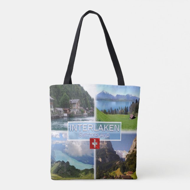 Bolsa Tote Suiça CH - Interlaken - Lago Thun - Thunerse (Verso)