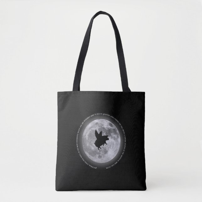 Bolsa Tote Suínos voadores nocturnos (Frente)