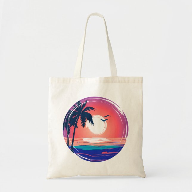 Bolsa Tote Summer Beach Sunset (Frente)