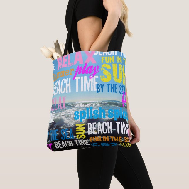 Bolsa Tote Summer Beach Time (Close Up)