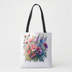 Bolsa Tote Summer In Cheio Bloom Floral