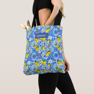 Bolsa Tote Summer majolica azul Siciliana