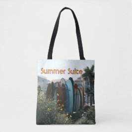 Bolsa Tote Summer Suite Surfboards & Palm Trees