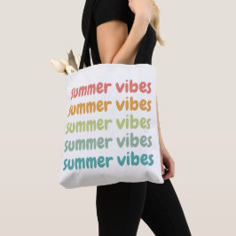 Bolsa Tote Summer Vibes Férias de Praia Retro Verão