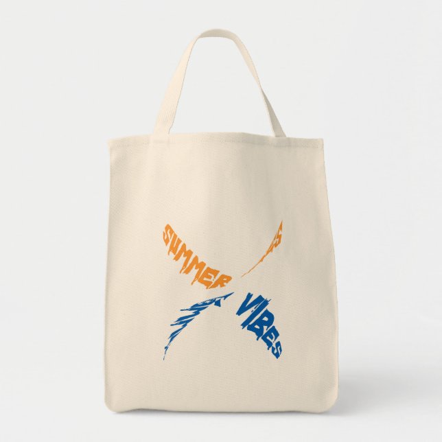 Bolsa Tote Summer Vibes: Sol, Divertimento e Bons Tempos (Frente)