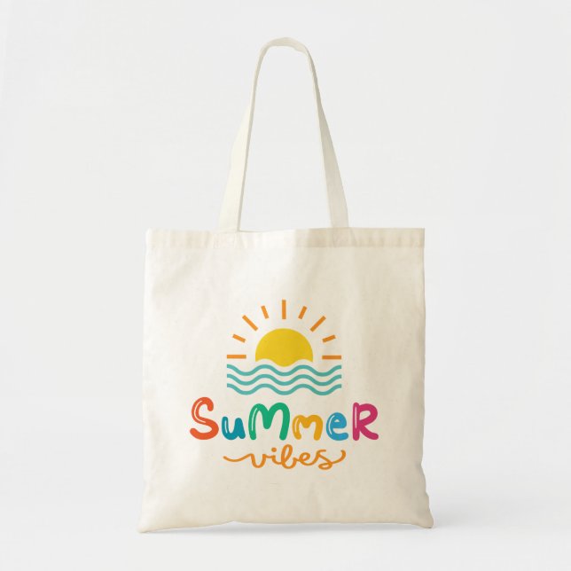 Bolsa Tote Summer Vibes Sun e Sea Women (Frente)