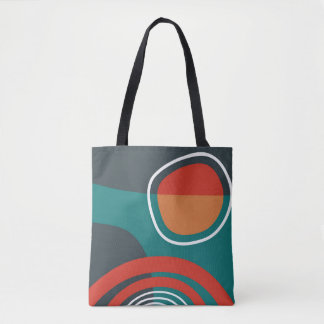Bolsa Tote Sun and rainbow boho artwork