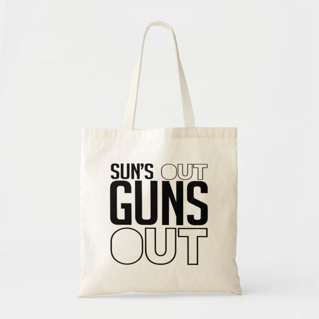 Bolsa Tote Sun para fora atira para fora (Frente)