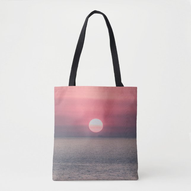 BOLSA TOTE SUN SETTING ON OCEAN HORIZON (Frente)