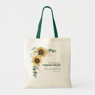 Bolsa Tote Sunflower Eucalyptus 15 Birthday Quinceanera