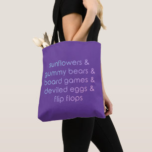 Bolsa Tote "Sunflower & Gummy Bears & Conselho Games"