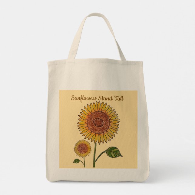 Bolsa Tote Sunflower Stand Tall (Verso)