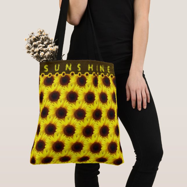 Bolsa Tote Sunflower Sunshine Grande Carregar (Close Up)
