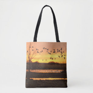 Bolsa Tote Sunrise e Geese