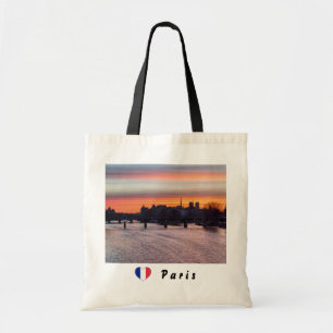 Bolsa Tote Sunrise sobre Ile de la Cite e Notre Dame - Paris