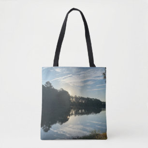 Bolsa Tote Sunrise Sobre O Lago Georgia
