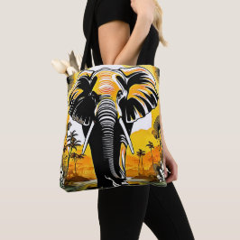 Bolsa Tote Sunset de Elefante Majestoso