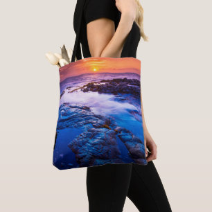 Bolsa Tote Sunset E Piscina De Oculto No Havaí